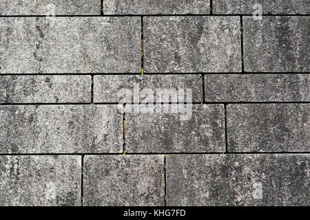 Floor slabs made of concrete as a terrace covering Stock Photo