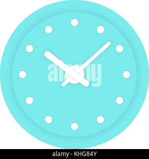 simple mint clock icon Stock Vector