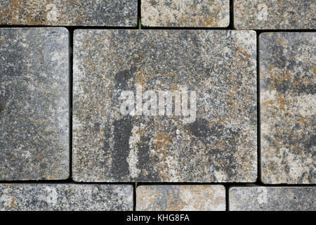 Floor slabs made of concrete as a terrace covering Stock Photo