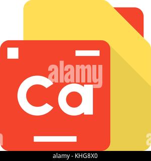 periodic table element logo Stock Vector