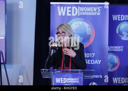 United Nations, New York, USA, November 17 2017 - Dottie Herman attends 2017 Women's Entrepreneurship today at the UN Headquarters in New York City. Photo: Luiz Rampelotto/EuropaNewswire | usage worldwide Stock Photo