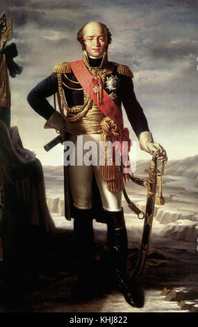 Claude Gautherot  Portrait of  Davout Louis Nicolas, Marshal of France 19th century Stock Photo