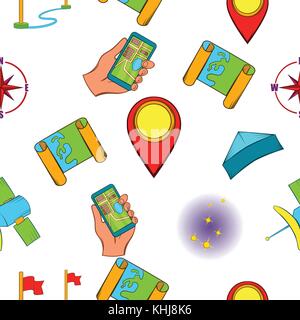 Find way pattern, cartoon style Stock Vector