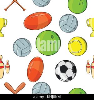 Accessories for training pattern, cartoon style Stock Vector