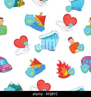 Incident pattern, cartoon style Stock Vector