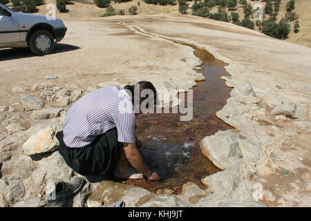 Mineral springs Geravan, Sardasht Kurdistan Stock Photo