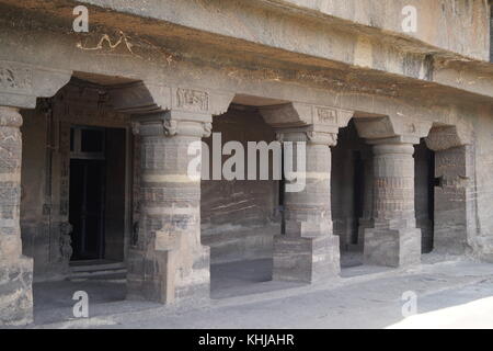 Ajanta- Ancient, Elegant and speechless beauty in stones Stock Photo