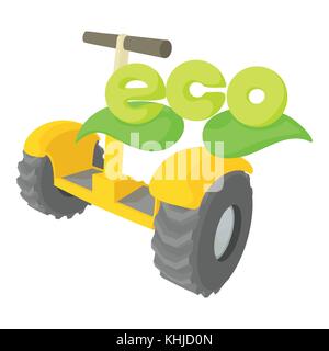 Segway icon, cartoon style Stock Vector