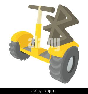 Segway coonection icon, cartoon style Stock Vector