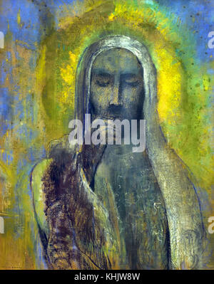 Le Christ du Silence - The Christ of Silence 1890 Odilon Redon 1840-1916 France French Stock Photo