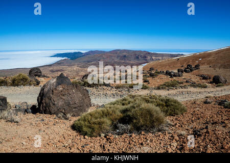 Lava Accreation Balls in Teide National Park, Tenerife, Spain Stock Photo