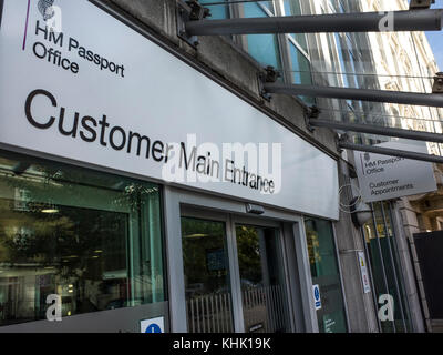 HM Passport Office, London, UK. The main customer entrance to the Passport  Office for British Citizens in Pimlico, South London Stock Photo - Alamy