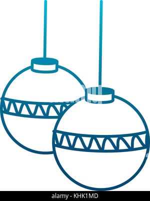 Christmas decorative balls pop art cartoon Stock Vector Image & Art - Alamy