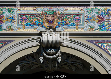 France. Principality of Monaco (98). Monte-Carlo. The casino. Architecture detail Stock Photo