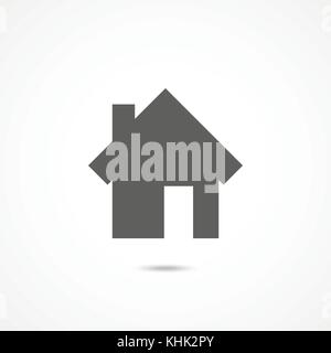 Home icon on white Stock Vector