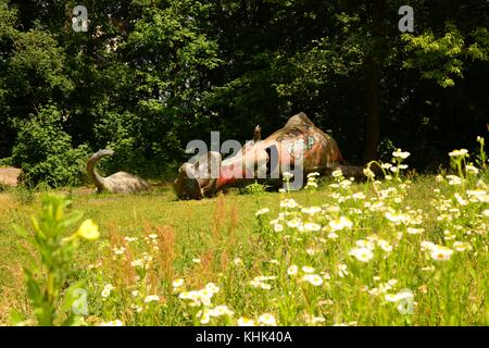 Abandoned Fairground Berlin Stock Photo