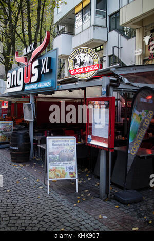 Bars and restaurants in Cologne, central city district and largest city in the German federal State of North Rhine-Westphalia in Germany, Europe Stock Photo