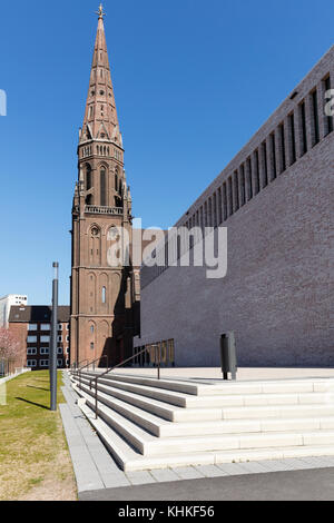 Concert hall, Anneliese Brost Musikforum Ruhr, St. Marien-Kirche, Bochum, Ruhr area, North Rhine-Westphalia, Germany, Europe Stock Photo