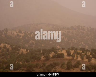 Air pollution In Iran Stock Photo