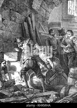 The Gunpowder Plot of 1605 Stock Photo