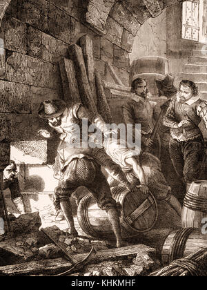 The Gunpowder Plot of 1605 Stock Photo