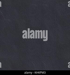 Natural dark blue leather texture. Seamless square background, tile ready. High resolution photo. Stock Photo