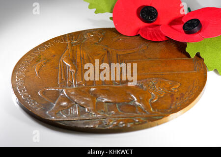 World War 1 death penny Stock Photo