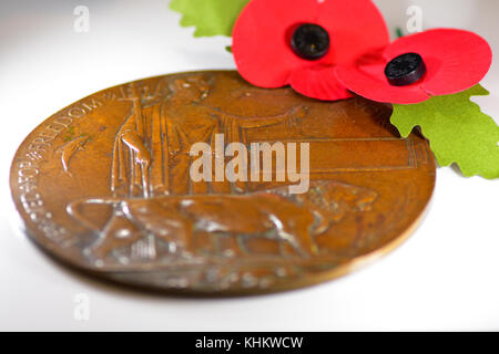 World War 1 death penny Stock Photo