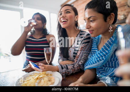 Young women at a party Stock Photo