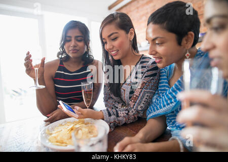 Young women at a party Stock Photo