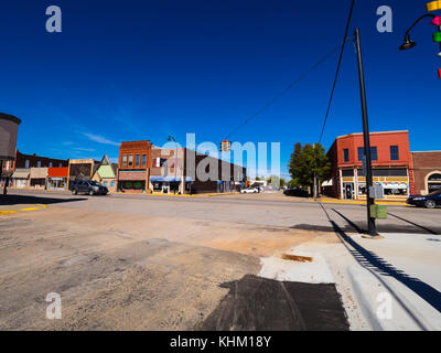 The beautiful city center of Stroud - a small town in Oklahoma - STROUD / OKLAHOMA - OCTOBER 16, 2017 Stock Photo