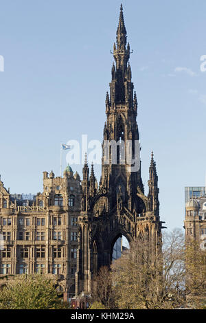 The Scott Monument, Edinburgh, Scotland, Great Britain Stock Photo
