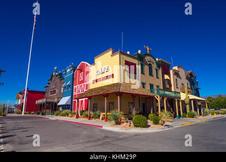 Gold Town Casino and historic western style city of Pahrump Nevada - PAHRUMP / NEVADA - OCTOBER 23, 2017 Stock Photo