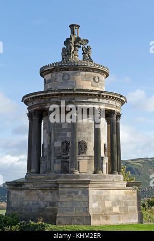 Burns Monument, Regent Road, Edinburgh, Scotland, Great Britain Stock Photo