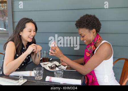 Friends having lunch together Stock Photo