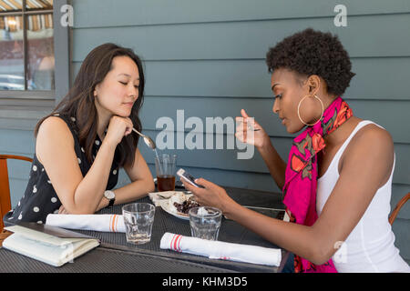 Friends having lunch together Stock Photo