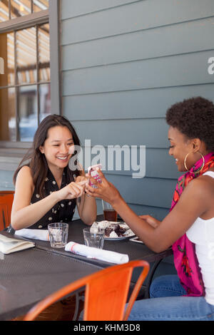 Friends having lunch together Stock Photo