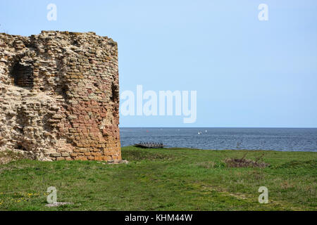 Ruins. Oreshek fortress in Shlisselburg. Saint-Petersburg district Stock Photo