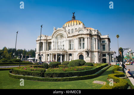 Metropolitan Cathedral and President's Palace in Zocalo, Center of Mexico City, Mexico. Stock Photo