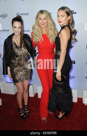 NEW YORK, NY - FEBRUARY 16: Sailor Cook, Christie Brinkley, Alexa Ray Joel attends the Sports Illustrated Swimsuit 2017 launch event at Center415 Event Space on February 16, 2017 in New York City.  People:  Sailor Cook, Christie Brinkley, Alexa Ray Joel  Transmission Ref:  MNC76 Stock Photo