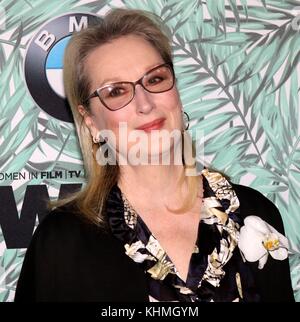 LOS ANGELES, CA - FEBRUARY 24: Actress Michelle Dockery arrives at the 10th Annual Women In Film Pre-Oscar Cocktail Party at Nightingale Plaza on February 24, 2017 in Los Angeles, California.  People:  Meryl Streep  Transmission Ref:  MNC76 Stock Photo