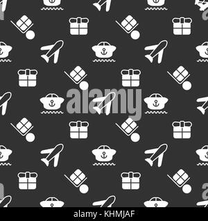 Delivery seamless pattern Stock Vector