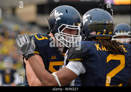 West Virginia Wide Receiver Ka'Raun White (2) Runs Downfield During The ...