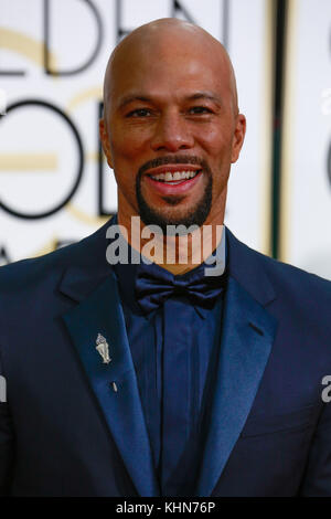 BEVERLY HILLS, CA - January 11: Common at Golden Globes 2015 held at Beverly Hilton in Beverly Hills, California on January 11, 2015. Photo Credit: mpi500/MediaPunch Stock Photo