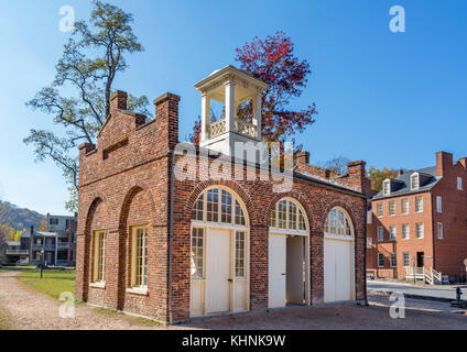 John Brown's Fort in historic Harpers Ferry, Harpers Ferry National Historical Park, West Virginia, USA Stock Photo