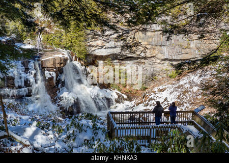 Blackwater Falls, Blackwater Falls State Park, Allegheny Mountains, West Virginia, USA Stock Photo