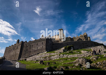 The Rock of Cashel, also known as Cashel of the Kings and St. Patrick's Rock, is a historic site located at Cashel, County Tipperary, Ireland Stock Photo