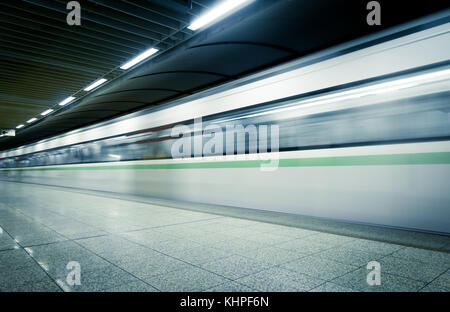 At the Omonoia metro (subway) station in Athens, Greece. Stock Photo