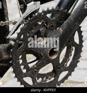 treadle black and dirty Stock Photo