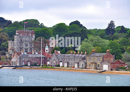 Brownsea Island and Castle, Poole Harbour, Dorset, UK Stock Photo